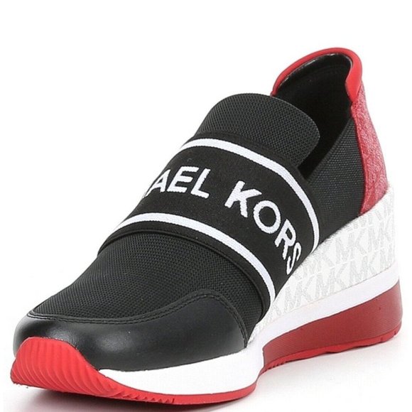 MICHAEL KORS Women's Felix Trainer Small Tech Sneakers Black - Picture 5 of 5